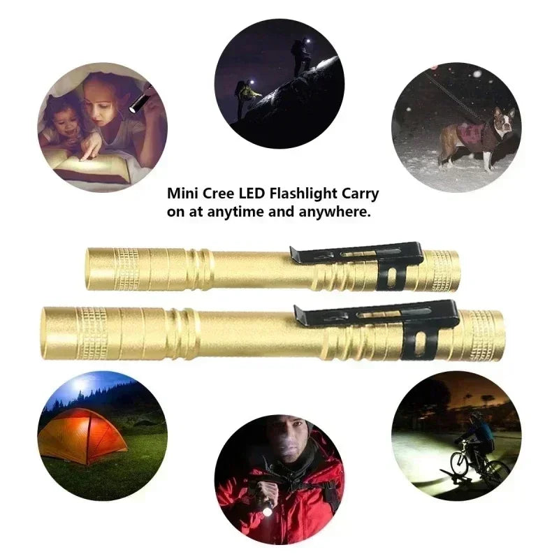 Portable Mini LED Pen Flashlight